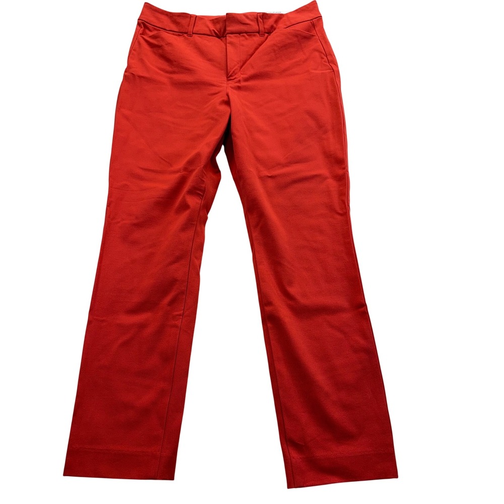 Old Navy Pants Womens 12 Red Pixie Skinny High Rise Ankle Secret Smooth Pockets